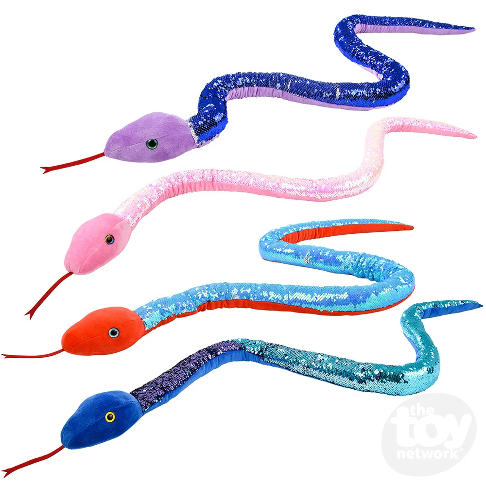 Sequin snake stuffed clearance animal