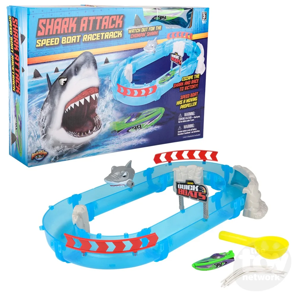 Shark and store boat toy