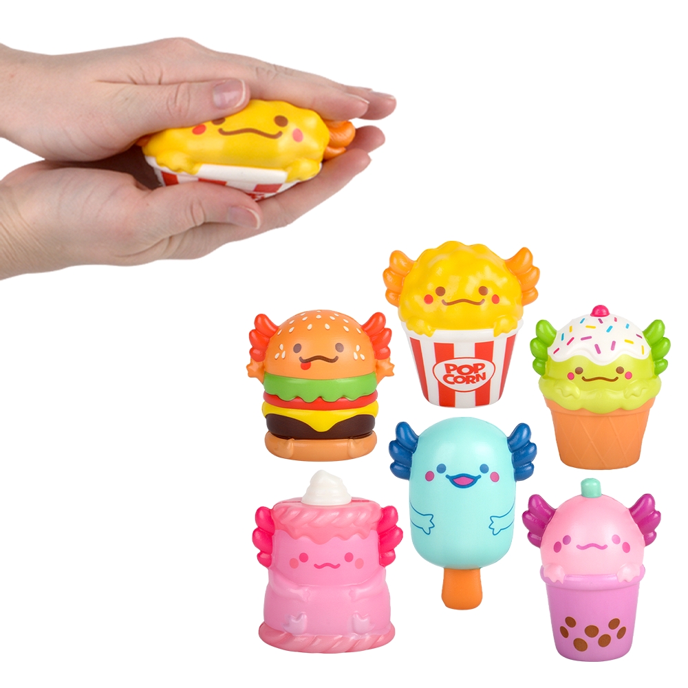 ちょー様　スクイーズ Squish Axolotl Foodie Friends 4