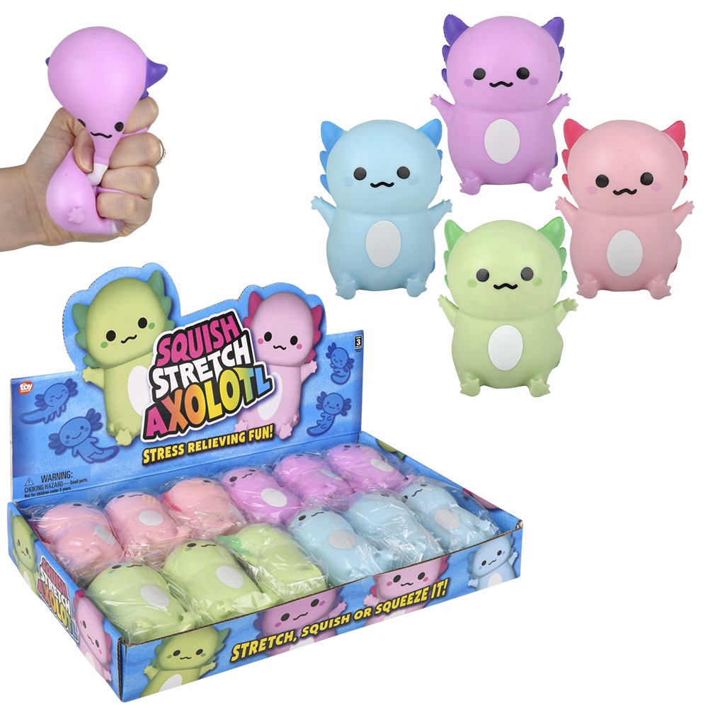 Sensory Fidget Stress Relief Axolotl Toy (Pop Tube)