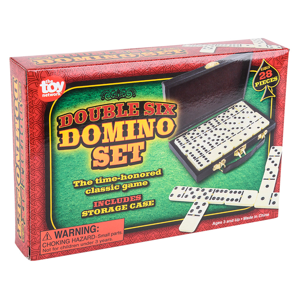 Plastic Double Six Domino Set, 28 Piece