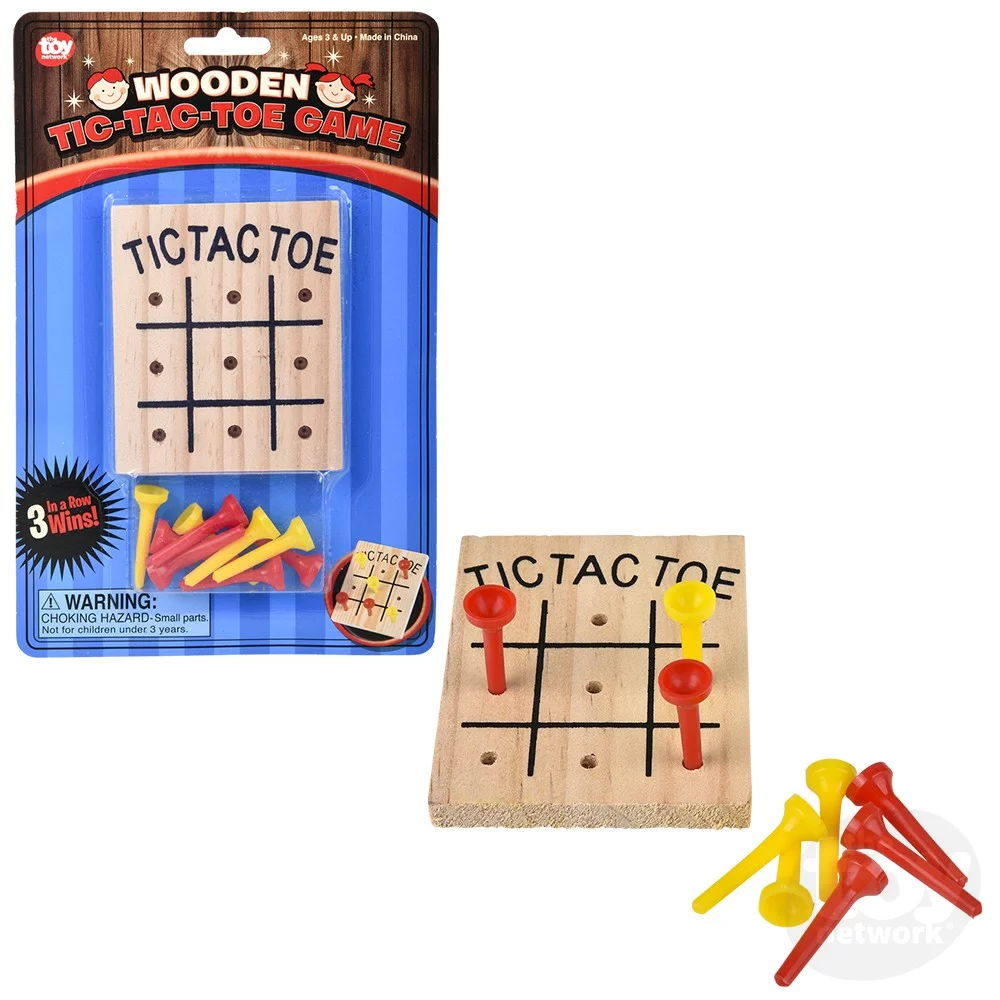 Wooden Puzzle Board Games, Wooden Educational Toys, Tic-tac-toe Game