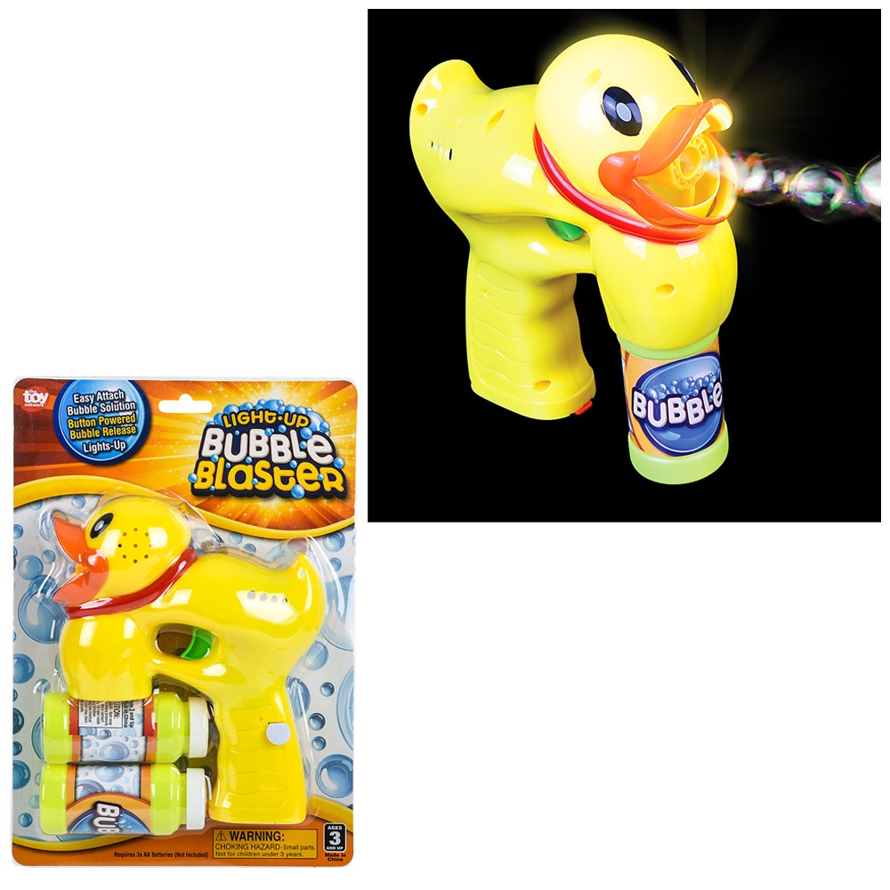 Light-Up Crank Bubble Shooter