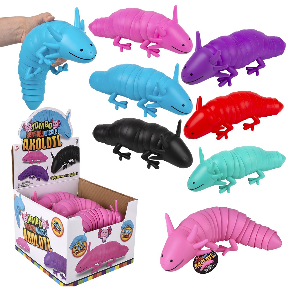 Jumbo Wiggle Fidget Axolotl 12 Jumbo Wiggle Fidget Axolotl 12
