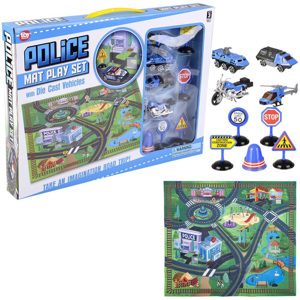 DieCast Police Vehicle Play Set