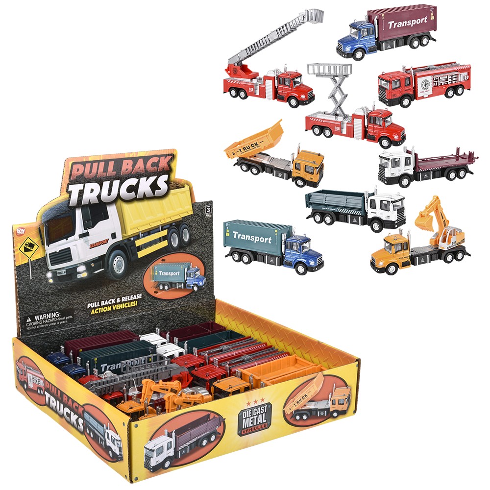  LerBao 25 in 1 Die-cast Pull Back Construction Truck