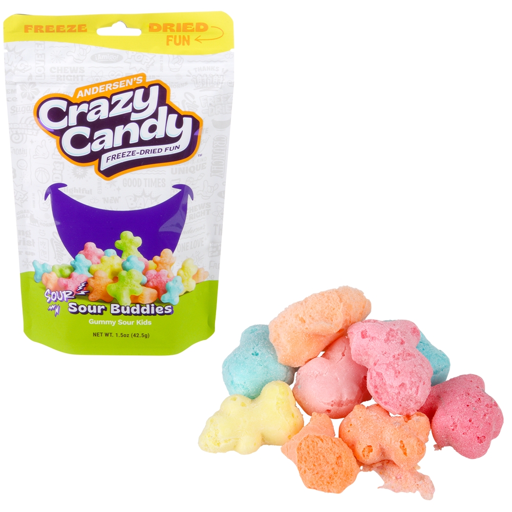 Freeze Dried Sour Buddies 1.5oz