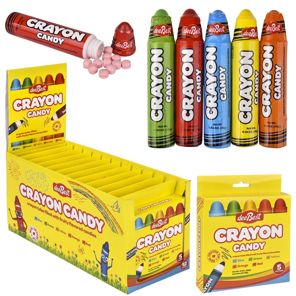 Buy Crayon Candy - 10 Working Crayon Tube Filled with Fruit Flavored  Assorted Kosher Candy- Crayon Box Individually Wrapped Back To School Crayon  - Fun Gag Gifts Edible Crayons for Marines Online at desertcartMacedonia