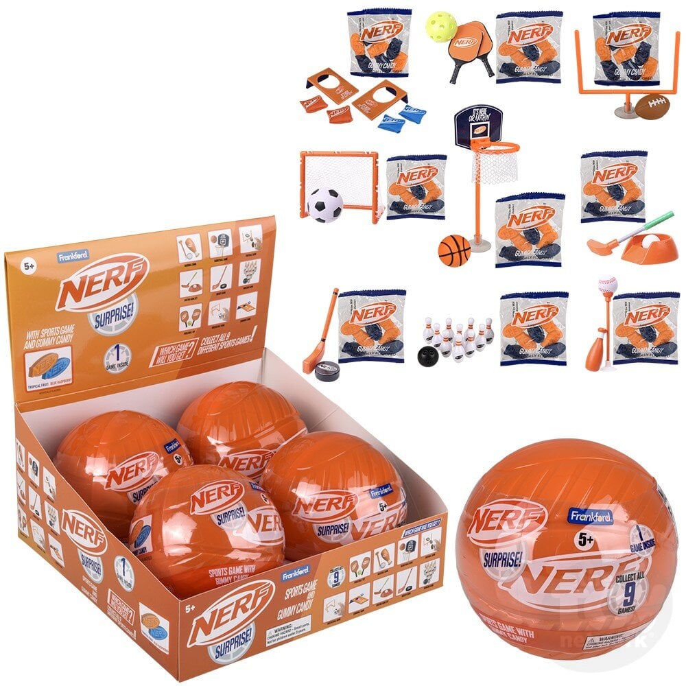 Frankford Nerf Surprise Sports Game Gummy Candy