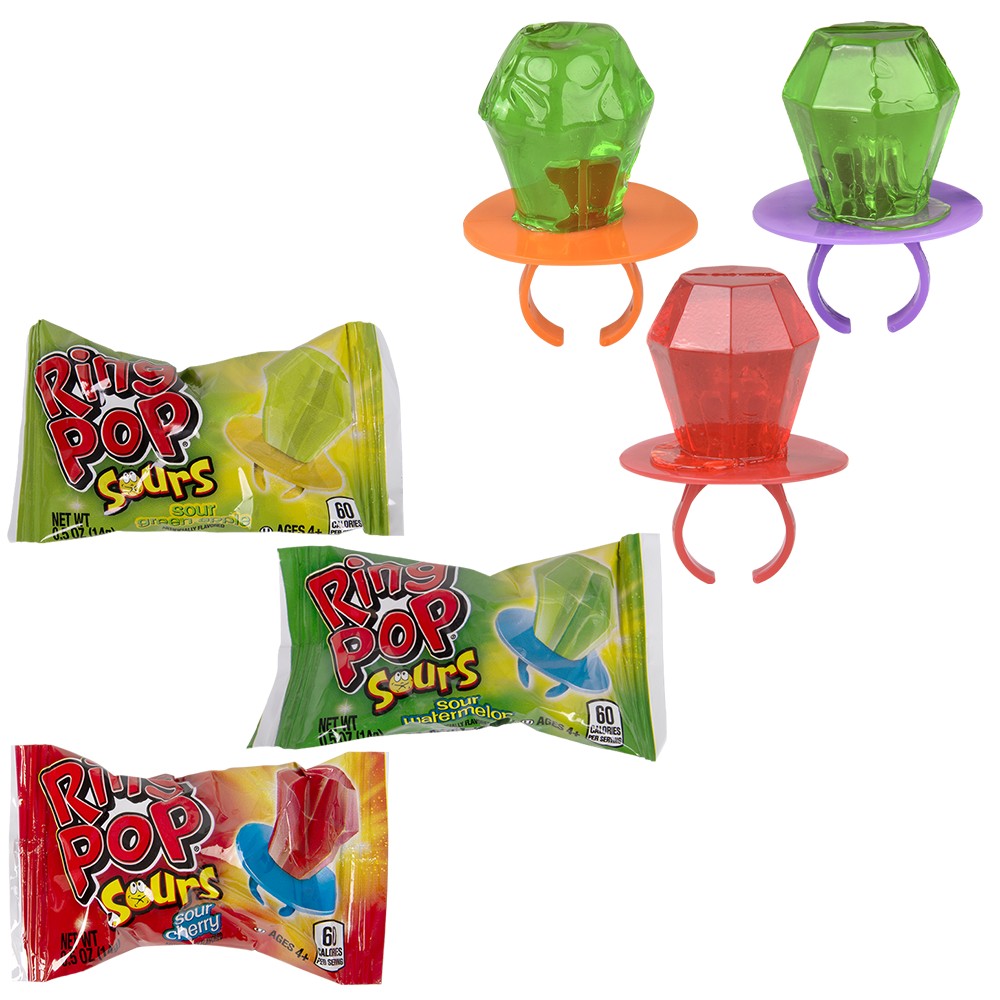 Sour Ring Pop Lollipop (K) 24Ct 12/12
