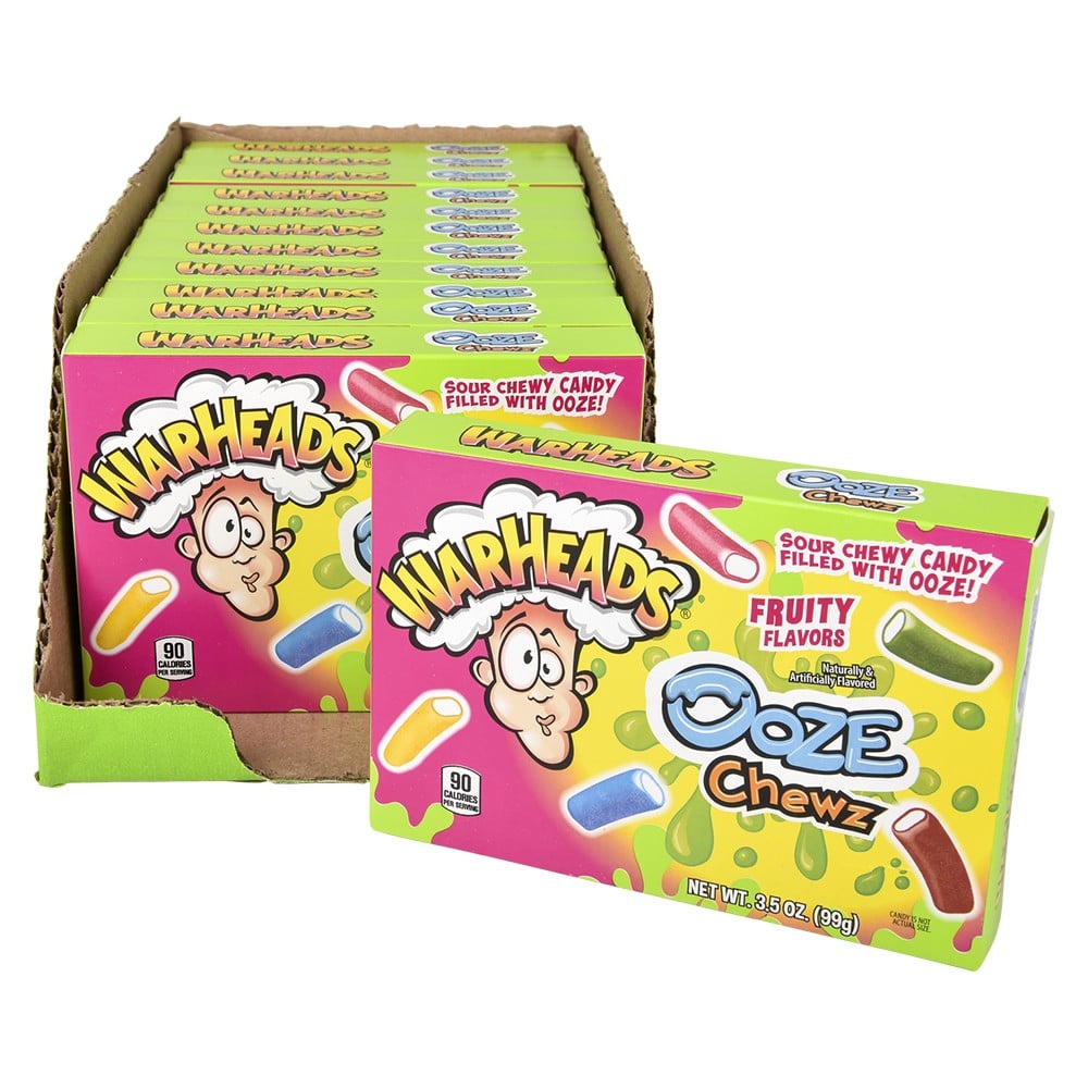 Warheads Ooze Chews Theater Box 12 Pc/case