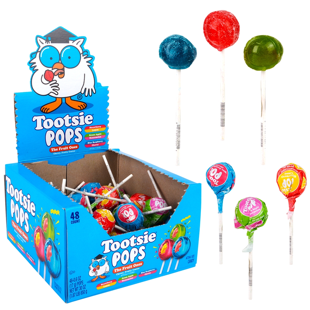 ブイツー　ワンドロップ Tootsie Pop Fruit Ones 48ct